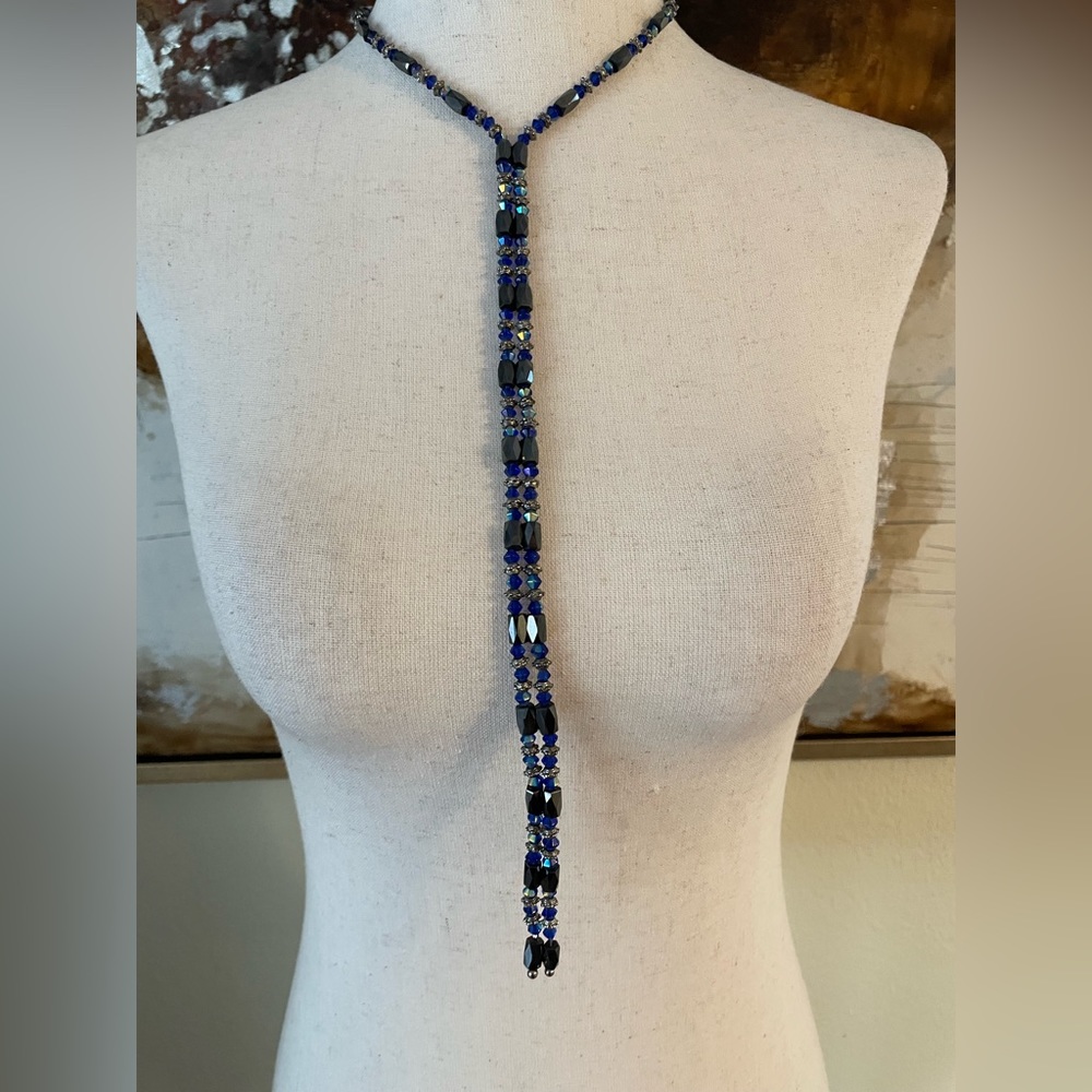 Beautiful Hematite versatile magnetic necklace bracelet choker wrap healing~